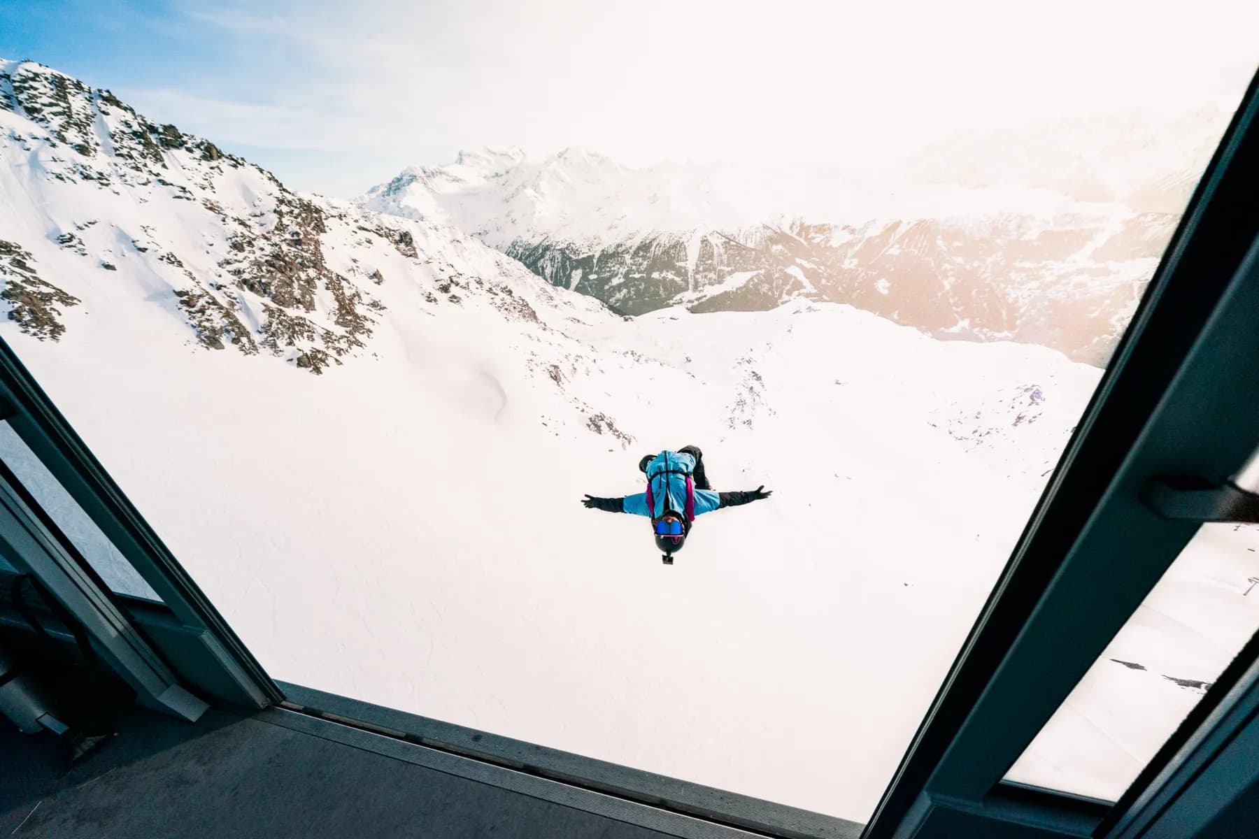Speed riding dans les pentes de Verbier